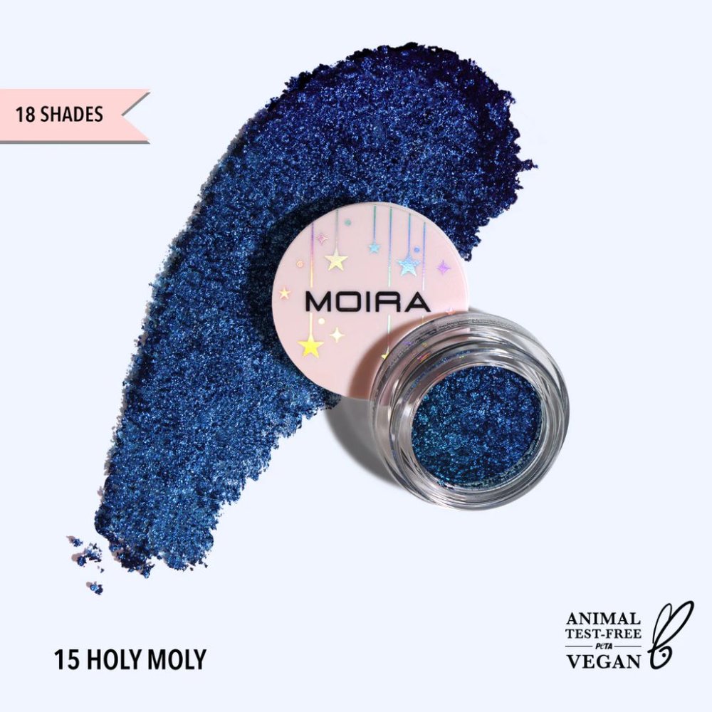 Moira Starshow Shadow Pot Loose Pigment Eyeshadow (Holy Moly - 15) Blue